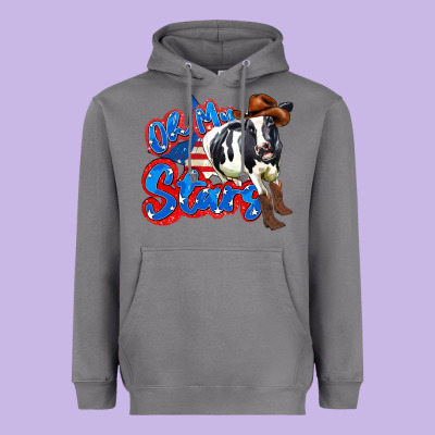 Oh My Stars Cow Heavyweight Hoodie Designed By Zillion Design Studio