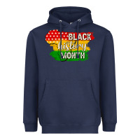 Navy black history month Heavyweight Hoodie - texasbilliewilder