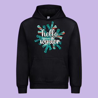 Hello Winter Urban Hoodie Designed By Adodesignshop