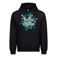Black hello winter Urban Hoodie - AdoDesignShop
