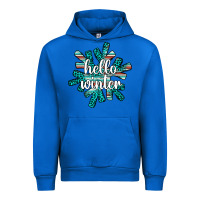Cobalt hello winter Urban Hoodie - AdoDesignShop