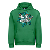 Emerald hello winter Urban Hoodie - AdoDesignShop