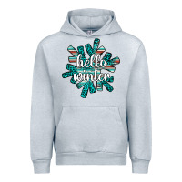 Heather Grey hello winter Urban Hoodie - AdoDesignShop