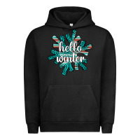 Pigment Black hello winter Urban Hoodie - AdoDesignShop