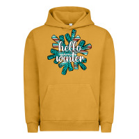 Pigment Peanut Butter hello winter Urban Hoodie - AdoDesignShop