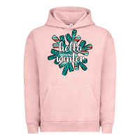 Pigment Salmon hello winter Urban Hoodie - AdoDesignShop