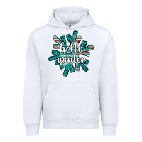 White hello winter Urban Hoodie - AdoDesignShop