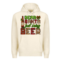 Dear Santa Just Bring A Beer With A Beer Bottle Premium Hoodie | Teevron