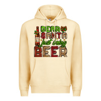 Pina Colada dear santa just bring a beer with a beer bottle Premium Hoodie - AdoDesignShop