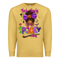 Antique Gold Thick Thighs Spooky Vibes Premium Sweatshirt - texasbilliewilder