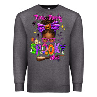Charcoal Heather Thick Thighs Spooky Vibes Premium Sweatshirt - texasbilliewilder
