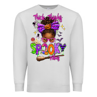 Dove Grey Thick Thighs Spooky Vibes Premium Sweatshirt - texasbilliewilder