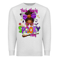 Oatmeal Heather Thick Thighs Spooky Vibes Premium Sweatshirt - texasbilliewilder