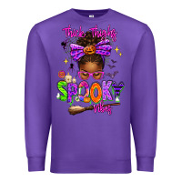 Purple Thick Thighs Spooky Vibes Premium Sweatshirt - texasbilliewilder
