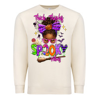 Sandshell Thick Thighs Spooky Vibes Premium Sweatshirt - texasbilliewilder