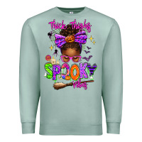 Seafoam Thick Thighs Spooky Vibes Premium Sweatshirt - texasbilliewilder
