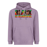 Lavender black is beautiful juneteenth Heavyweight Hoodie - texasbilliewilder
