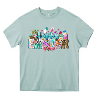 Arona Happy Easter Bunny Heavy Core Tee - CowhideDigitalArt