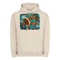 Pigment French Oak free spirit native american indian headdress Urban Hoodie - Artiststas