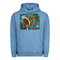 Pigment Pebble Blue free spirit native american indian headdress Urban Hoodie - Artiststas