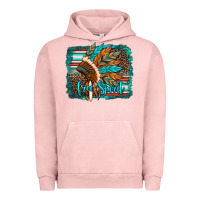 Pigment Salmon free spirit native american indian headdress Urban Hoodie - Artiststas