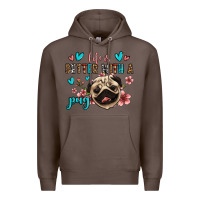 Coffee life is better with a pug Premium Hoodie - Jasminsmagicworld