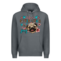 Rock life is better with a pug Premium Hoodie - Jasminsmagicworld