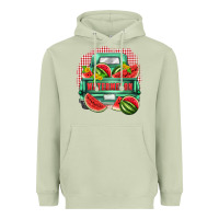 Matcha watermelon truck Heavyweight Hoodie - Zillion Design Studio