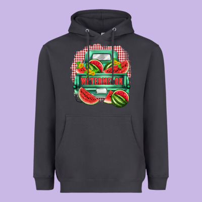 Watermelon Truck Heavyweight Hoodie Designed By Zillion Design Studio