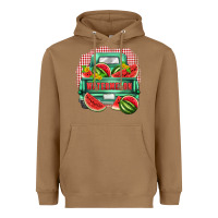 Toasted Coconut watermelon truck Heavyweight Hoodie - Zillion Design Studio