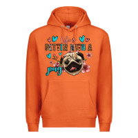 Carrot life is better with a pug Premium Hoodie - Jasminsmagicworld