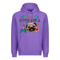 Purple life is better with a pug Premium Hoodie - Jasminsmagicworld