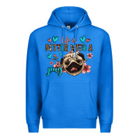 True Royal life is better with a pug Premium Hoodie - Jasminsmagicworld
