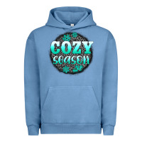 Pigment Pebble Blue cozy season Urban Hoodie - AdoDesignShop