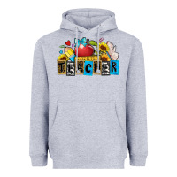 Heather Grey teacher Heavyweight Hoodie - Zillion Design Studio
