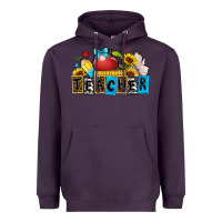 Plum teacher Heavyweight Hoodie - Zillion Design Studio