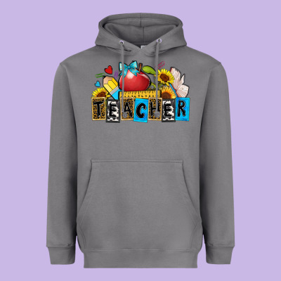 Teacher Heavyweight Hoodie Designed By Zillion Design Studio