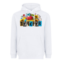 White teacher Heavyweight Hoodie - Zillion Design Studio