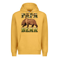 Mustard papa bear Premium Hoodie - Artiststas