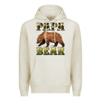 Oatmeal Heather papa bear Premium Hoodie - Artiststas