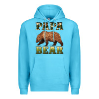 Ocean Blue papa bear Premium Hoodie - Artiststas