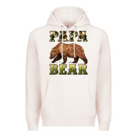 Pale Pink papa bear Premium Hoodie - Artiststas