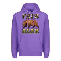 Purple papa bear Premium Hoodie - Artiststas