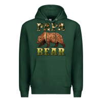 Sports Green papa bear Premium Hoodie - Artiststas