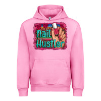 Fuchsia Pink nail hustler serape leopard background Urban Hoodie - Artiststas
