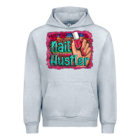 Heather Grey nail hustler serape leopard background Urban Hoodie - Artiststas
