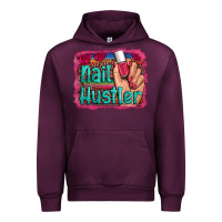 Mauve Wine nail hustler serape leopard background Urban Hoodie - Artiststas