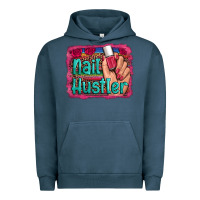 Pigment Midnight Navy nail hustler serape leopard background Urban Hoodie - Artiststas