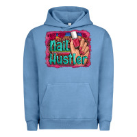 Pigment Pebble Blue nail hustler serape leopard background Urban Hoodie - Artiststas
