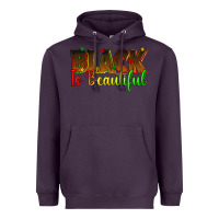 Plum black is beautiful juneteenth Heavyweight Hoodie - texasbilliewilder